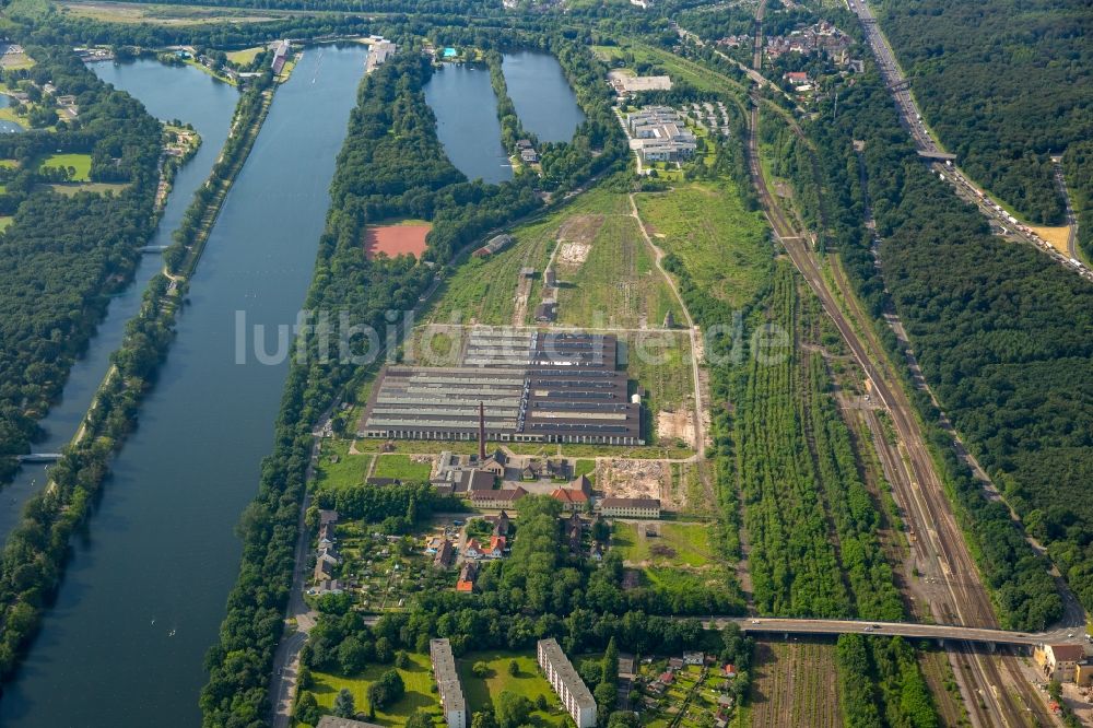 Duisburg von oben - Ehemaligen Rangierbahnhof und Güterbahnhofsgelände in Duisburg im Bundesland Nordrhein-Westfalen, Deutschland