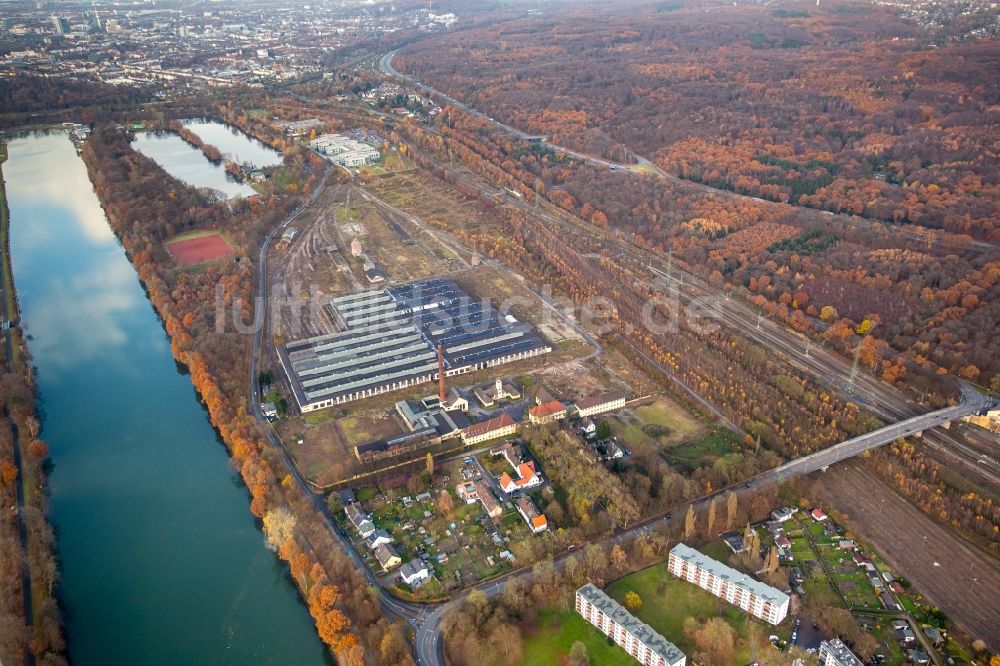 Luftbild Duisburg - Ehemaligen Rangierbahnhof und Güterbahnhofsgelände in Duisburg im Bundesland Nordrhein-Westfalen, Deutschland