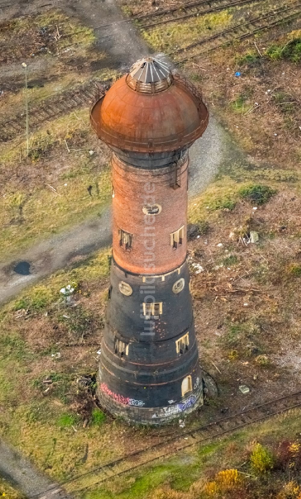 Duisburg von oben - Ehemaligen Rangierbahnhof und Güterbahnhofsgelände in Duisburg im Bundesland Nordrhein-Westfalen, Deutschland