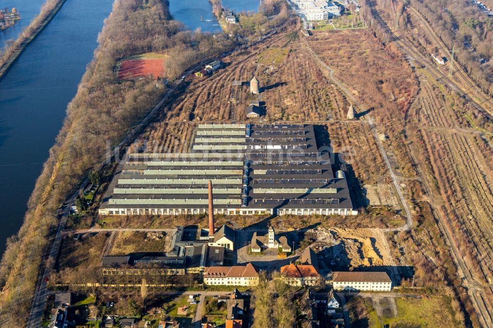 Duisburg aus der Vogelperspektive: Ehemaligen Rangierbahnhof und Güterbahnhofsgelände in Duisburg im Bundesland Nordrhein-Westfalen, Deutschland