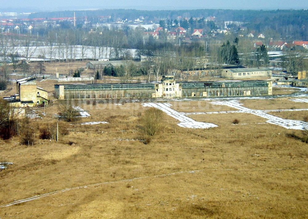 Rangsdorf aus der Vogelperspektive: Ehemaliger Flugplatz in Rangsdorf im Bundesland Brandenburg, Deutschland