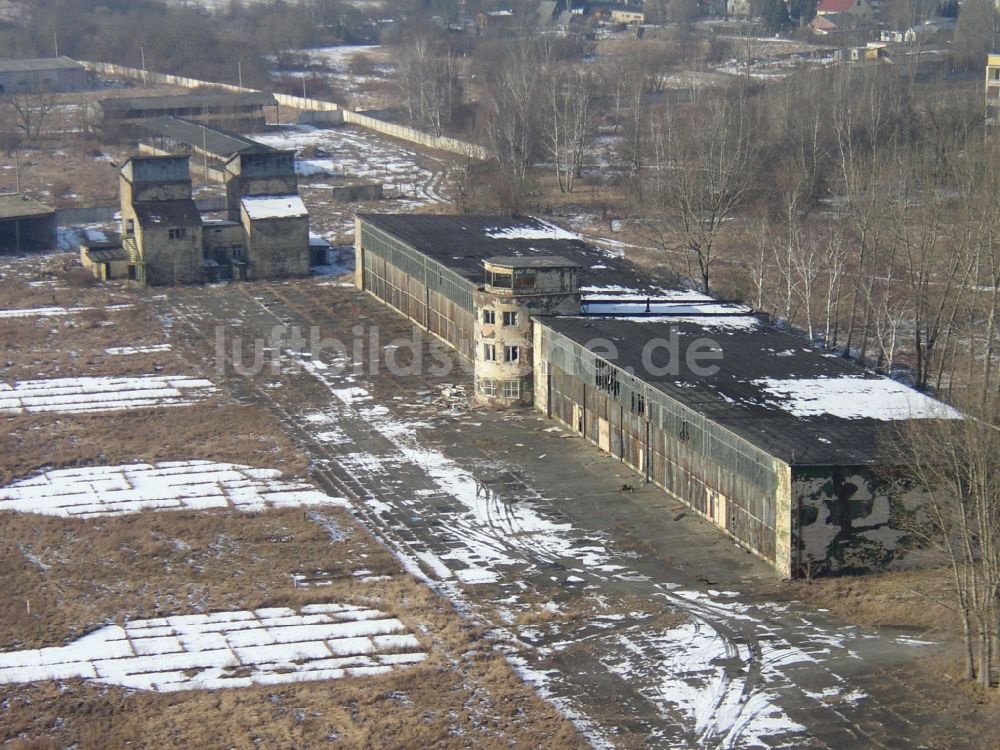 Rangsdorf von oben - Ehemaliger Flugplatz in Rangsdorf im Bundesland Brandenburg, Deutschland