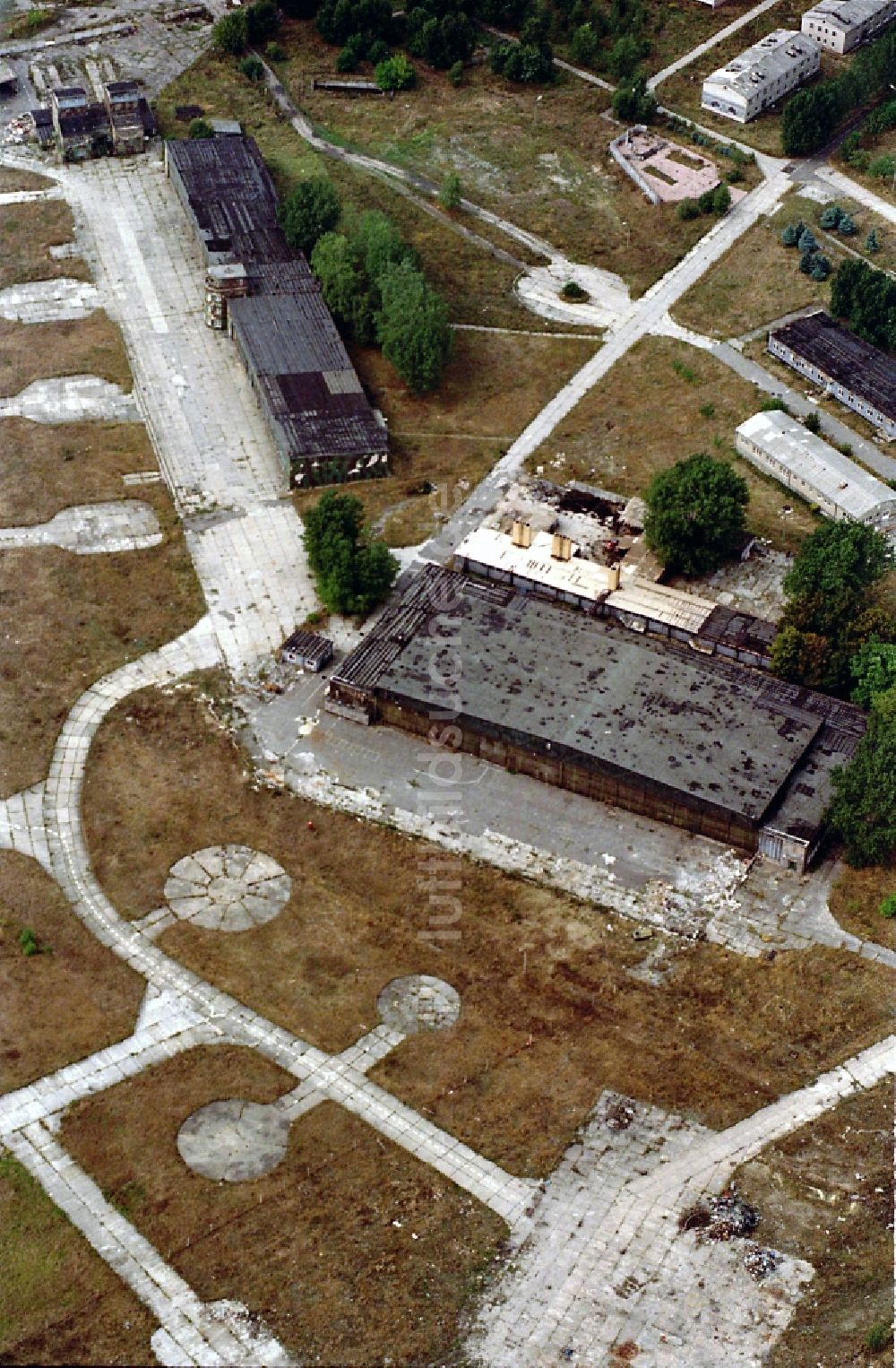 Rangsdorf aus der Vogelperspektive: Ehemaliger Flugplatz in Rangsdorf im Bundesland Brandenburg, Deutschland