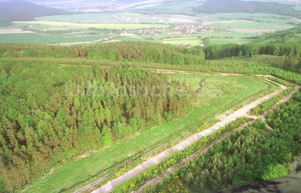 Luftbild Brocken / Harz - ehemaliger Grenzstreifen am Brocken / Harz.