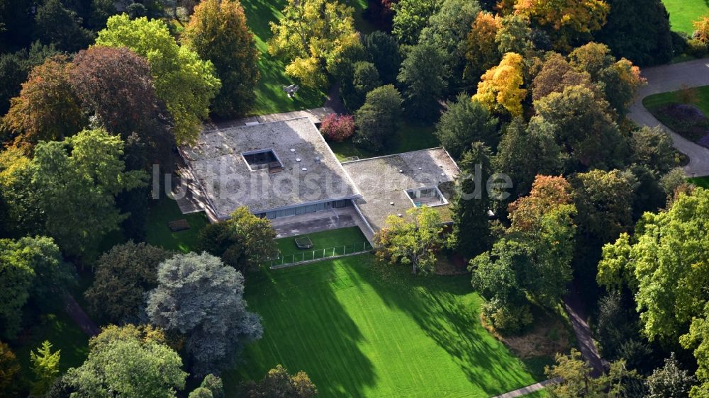 Luftaufnahme Bonn - Ehemaliger Kanzlerbungalow in Bonn im Bundesland Nordrhein-Westfalen, Deutschland