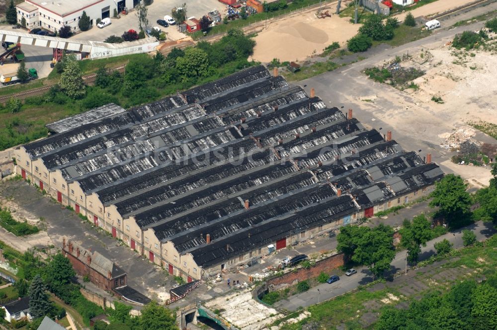 Berlin aus der Vogelperspektive: Ehemaliger Magerviehhof an der Marzahner Chaussee in Berlin-Marzahn