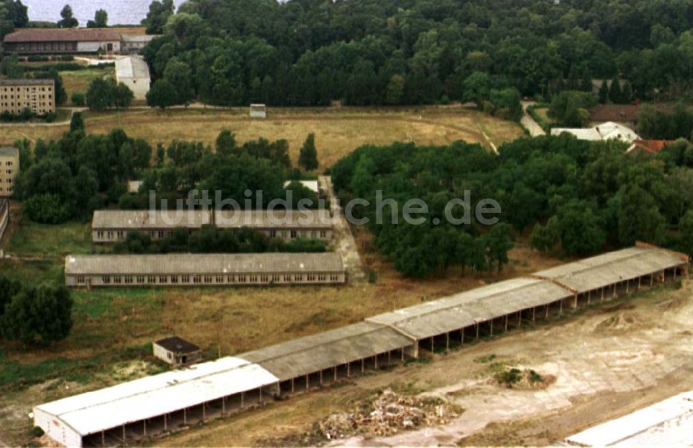 Rangsdorf von oben - ehemaliger russischer Helikopterflugplatz Rangsdorf