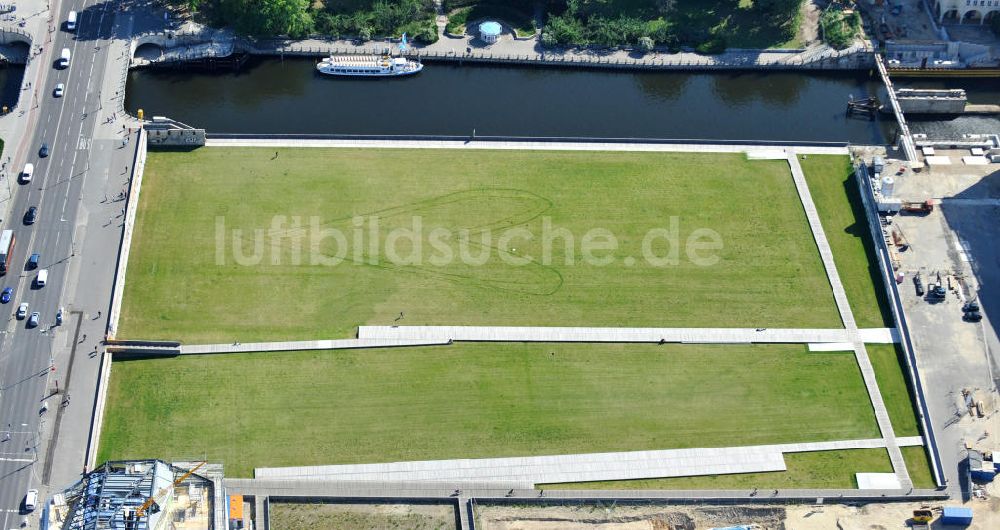 Berlin Mitte von oben - Ehemaliges Areal des Palast der Republik in Berlin-Mitte