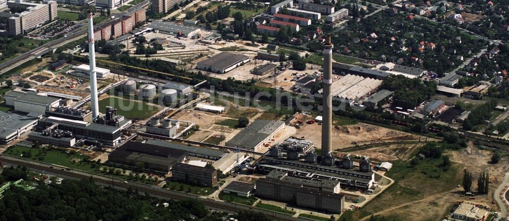 Luftbild Berlin Lichtenberg - Ehemaliges BEWAG- Heizkraftwerk Lichtenberg der Vattenfall Europe AG an der Rhinstraße in Berlin Lichtenberg