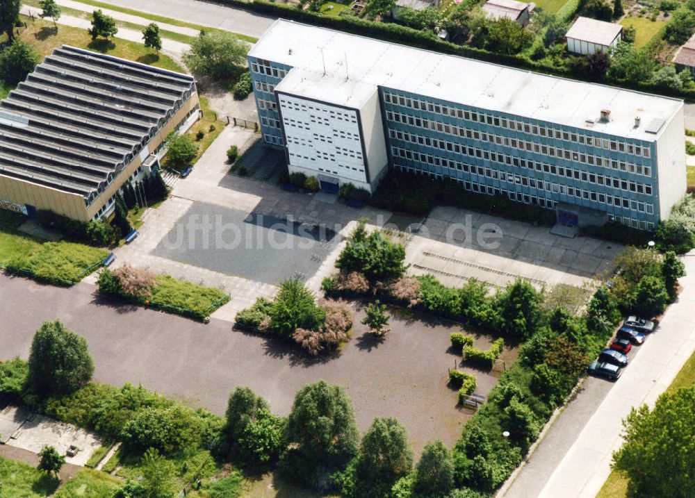 Berlin-Mahlsdorf von oben - Ehemaliges Elsen-Gymnasium Berlin - Mahldorf