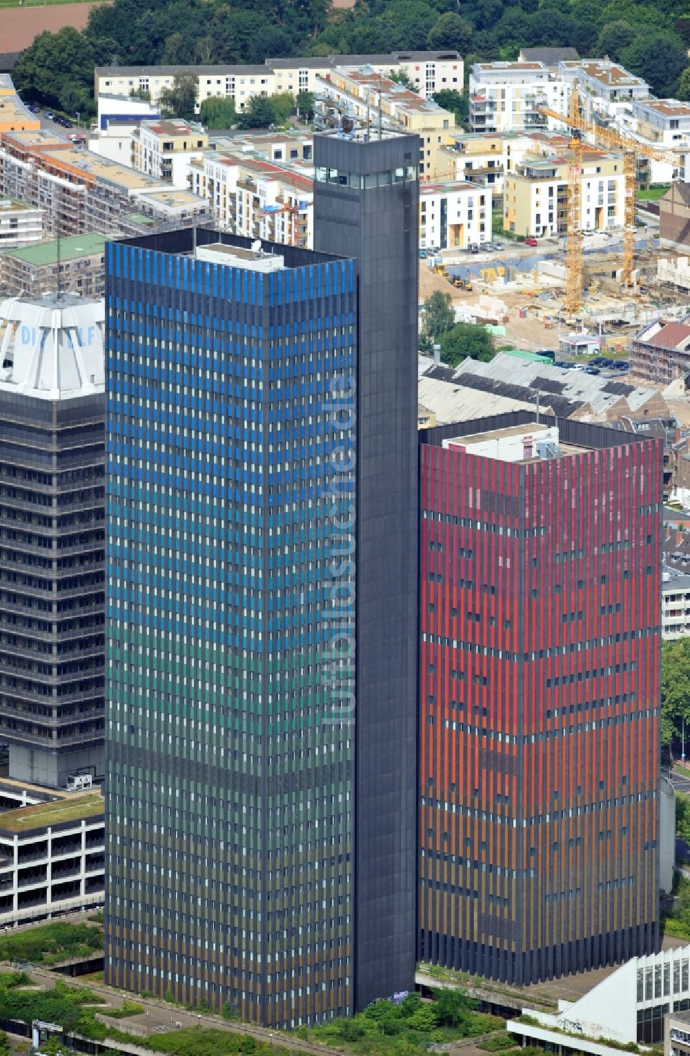 Köln aus der Vogelperspektive: Ehemaliges Gebäude der Deutschen Welle in Köln im Bundesland Nordrhein-Westfalen