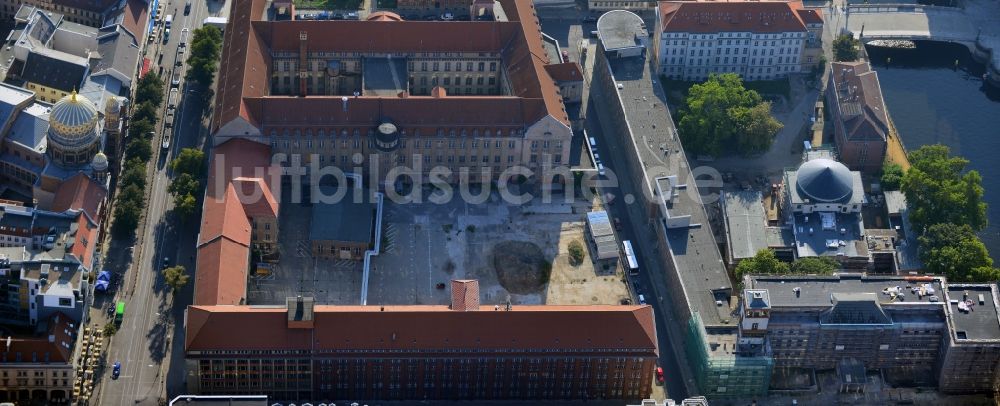 Luftaufnahme Berlin - Ehemaliges Haupttelegrafenamt in der Oranienburger Straße im Berliner Ortsteil Mitte