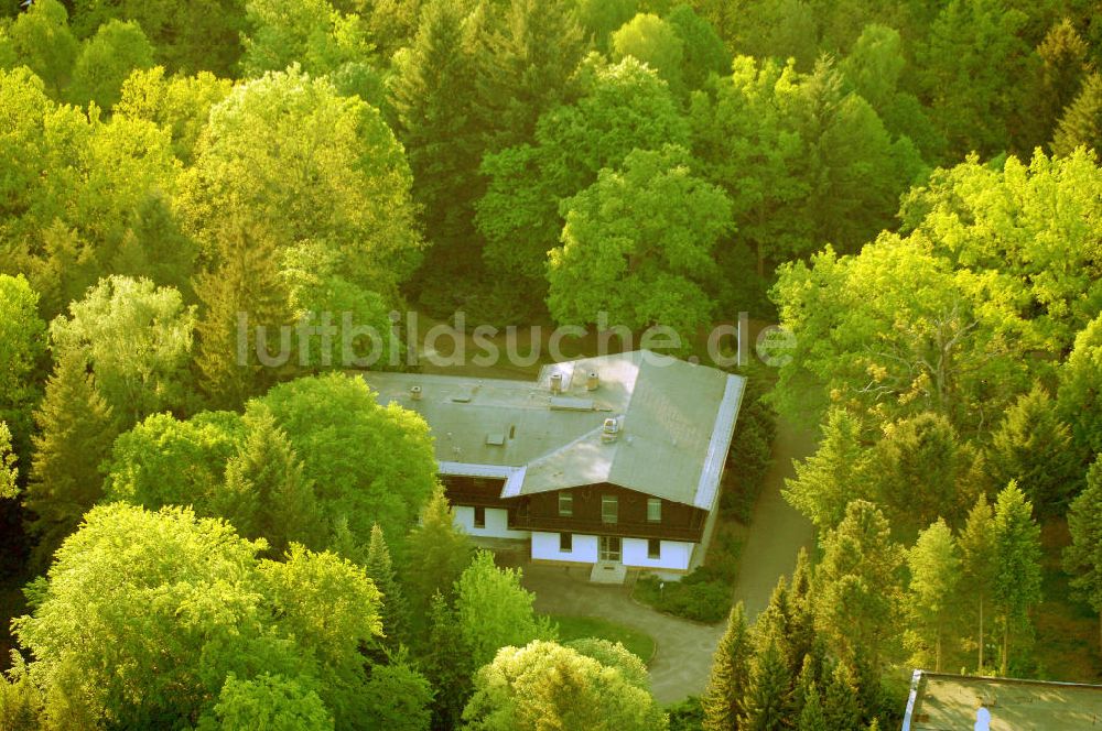 Joachimsthal von oben - Ehemaliges Honecker-Jagdschloß Hubertusstock in der Schorfheide