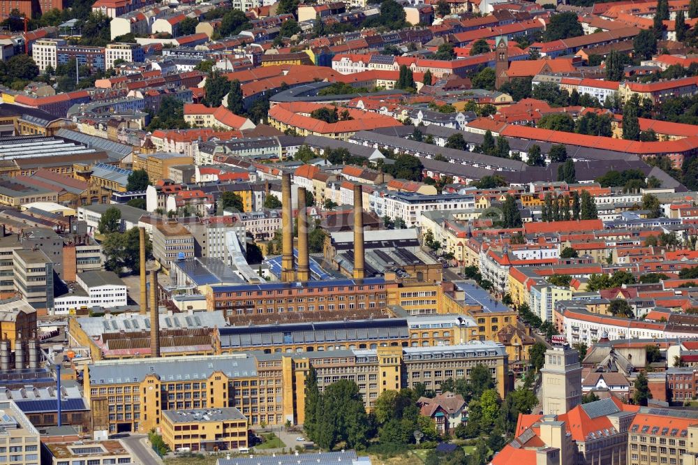 Luftbild Berlin - Ehemaliges Industrieglände mit dem Gebäude der Hochschule für Technik und Wirtschaft in Berlin Schöneweide