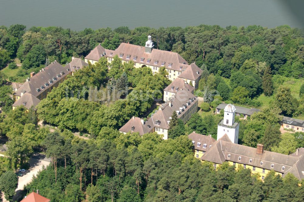 Templin von oben - Ehemaliges Joachimsthalsche Gymnasium / School in Templin