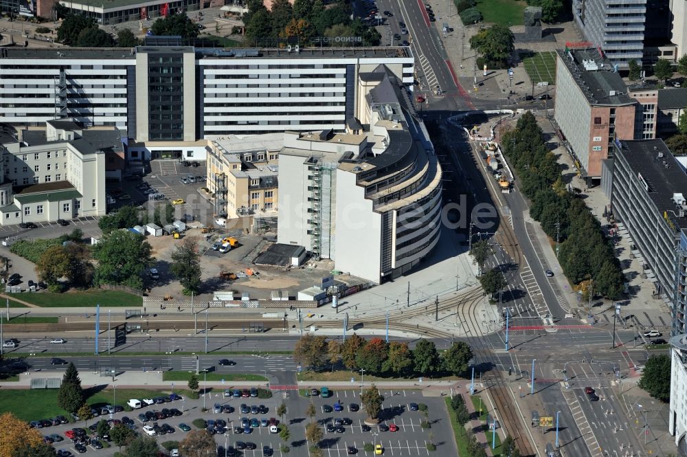 Luftbild Chemnitz - Ehemaliges Kaufhaus Schocken im Norden des Stadtzentrum in Chemnitz in Sachsen