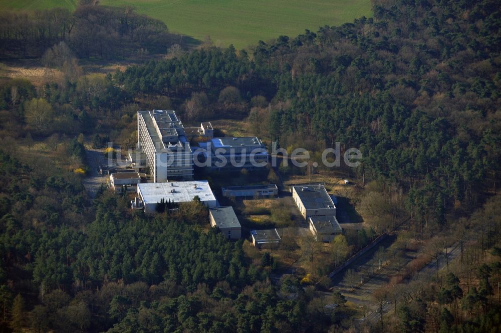 Luftaufnahme Berlin OT Buch - Ehemaliges Krankenhaus des Ministeriums für Staatssicherheit der DDR im Ortsteil Buch in Berlin