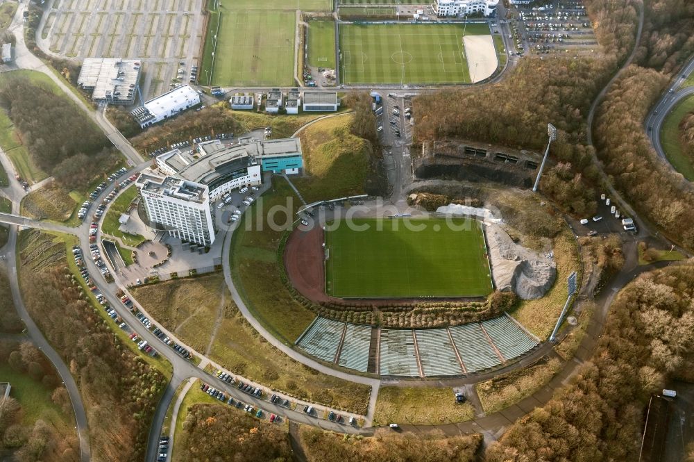 Luftbild Gelsenkirchen - ehemaliges Parkstadion des Fußballclubs Schalke in Gelsenkirchen im Bundesland Nordrhein-Westfalen