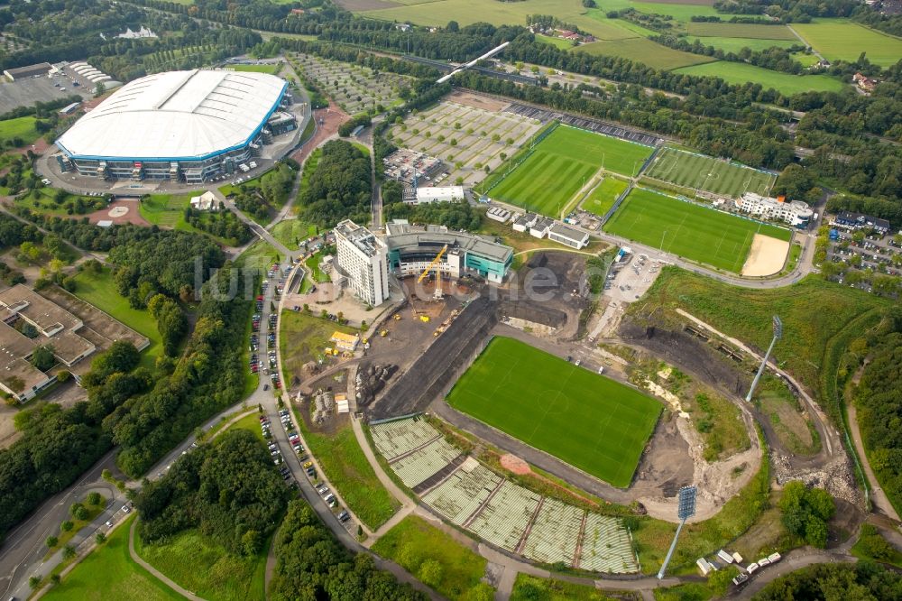 Luftaufnahme Gelsenkirchen - Ehemaliges Parkstadion des Fußballclubs Schalke in Gelsenkirchen im Bundesland Nordrhein-Westfalen