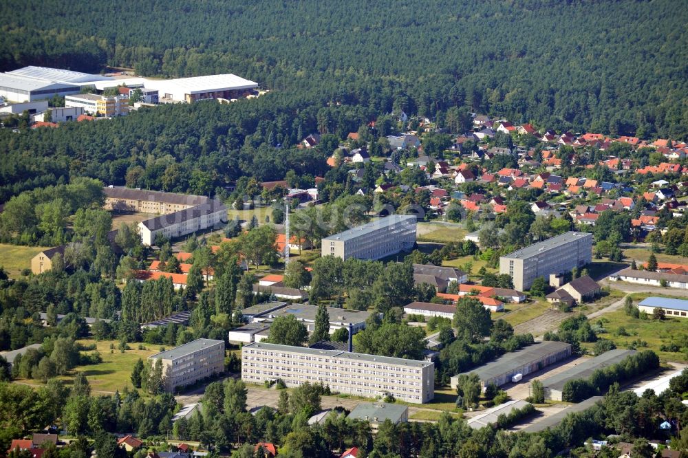 Luftbild Wandlitz - Ehemaliges Polizeigelände im Ortsteil Basdorf der Gemeinde Wandlitz im Bundesland Brandenburg