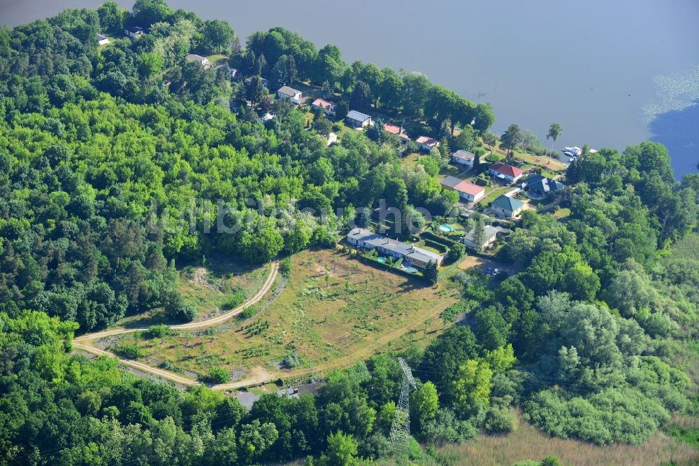 Luftbild Wusterwitz - Ehemaliges Tiergartengelände am Elbe-Havel-Kanal bei Wusterwitz im Bundesland Brandenburg