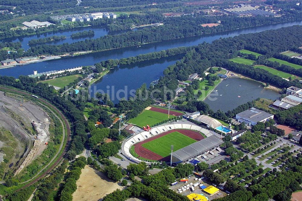 Duisburg aus der Vogelperspektive: Ehemaliges Wedaustadion