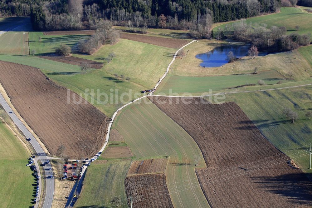 Luftbild Schopfheim - Eichener See in der Karstlandschaft bei Schopfheim im Bundesland Baden-Württemberg