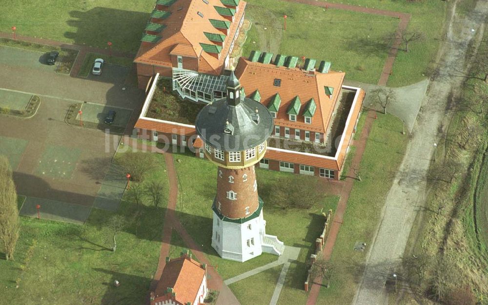 Luftaufnahme Schwedt / MV - Eigenheimgebiet Am Wasserturm