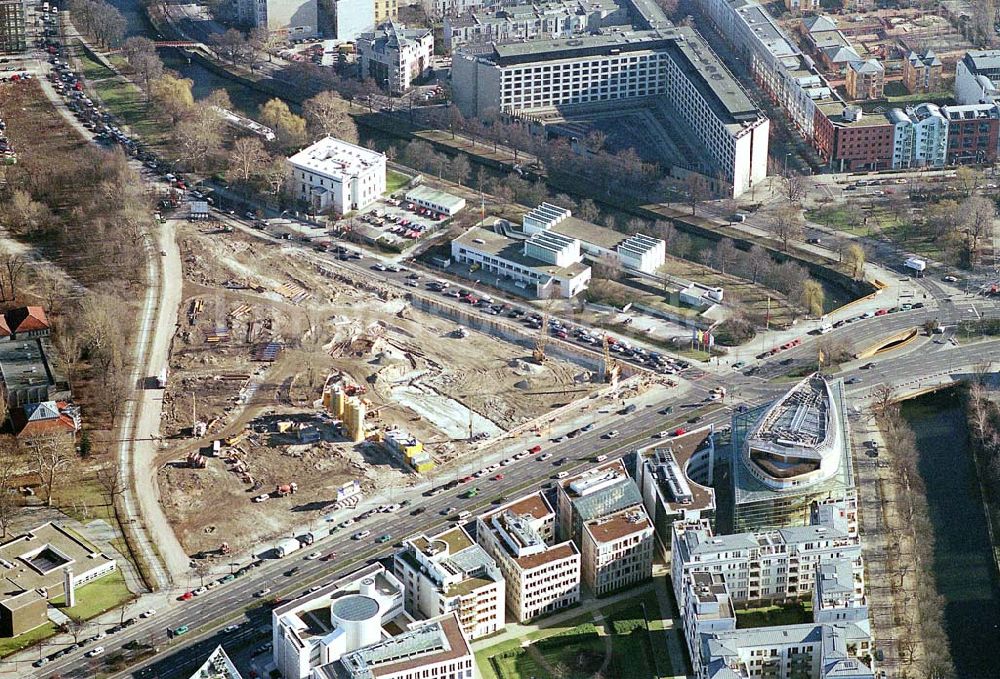 Berlin-Tiergarten aus der Vogelperspektive: Ein traditionelles Zentrum des historischen Berlins wird wieder zum Leben erweckt - die ehemalige „Untere Friedrichsvorstadt“