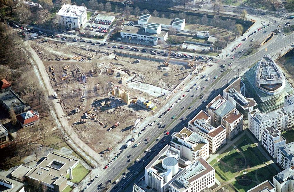 Luftaufnahme Berlin-Tiergarten - Ein traditionelles Zentrum des historischen Berlins wird wieder zum Leben erweckt - die ehemalige „Untere Friedrichsvorstadt“