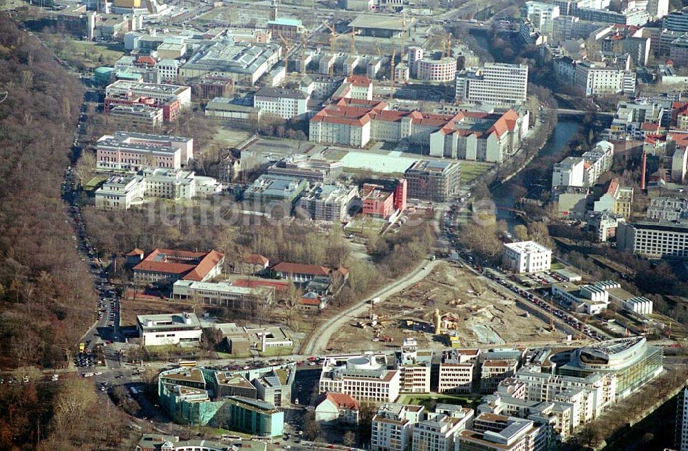 Luftaufnahme Berlin-Tiergarten - Ein traditionelles Zentrum des historischen Berlins wird wieder zum Leben erweckt - die ehemalige „Untere Friedrichsvorstadt“