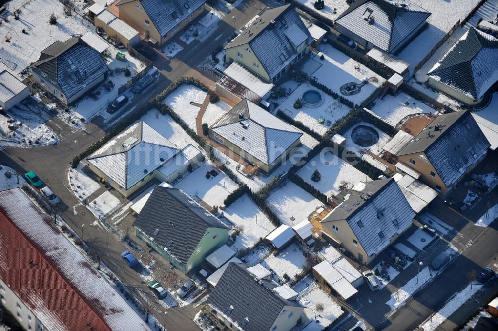 Luftaufnahme Magdeburg - Einfamilien- Wohnneubaugebiet Am Birnengarten in Magdeburg-Ottersleben