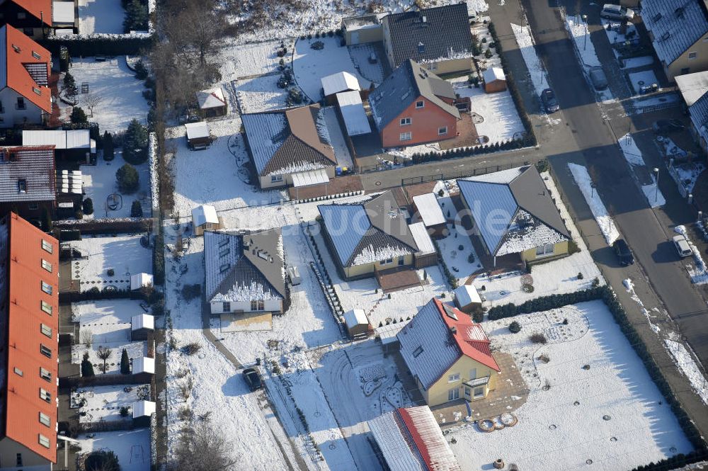 Luftaufnahme Magdeburg - Einfamilien- Wohnneubaugebiet Am Birnengarten in Magdeburg-Ottersleben