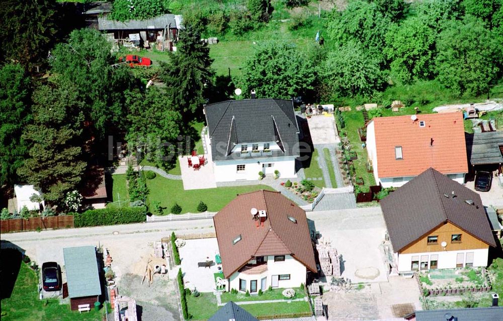 Mahlow / Brandenburg von oben - Einfamilienhaus der Fam. Wartig in Mahlow / Brandenburg