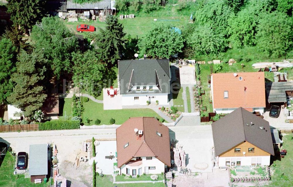 Mahlow / Brandenburg von oben - Einfamilienhaus der Fam. Wartig in Mahlow / Brandenburg