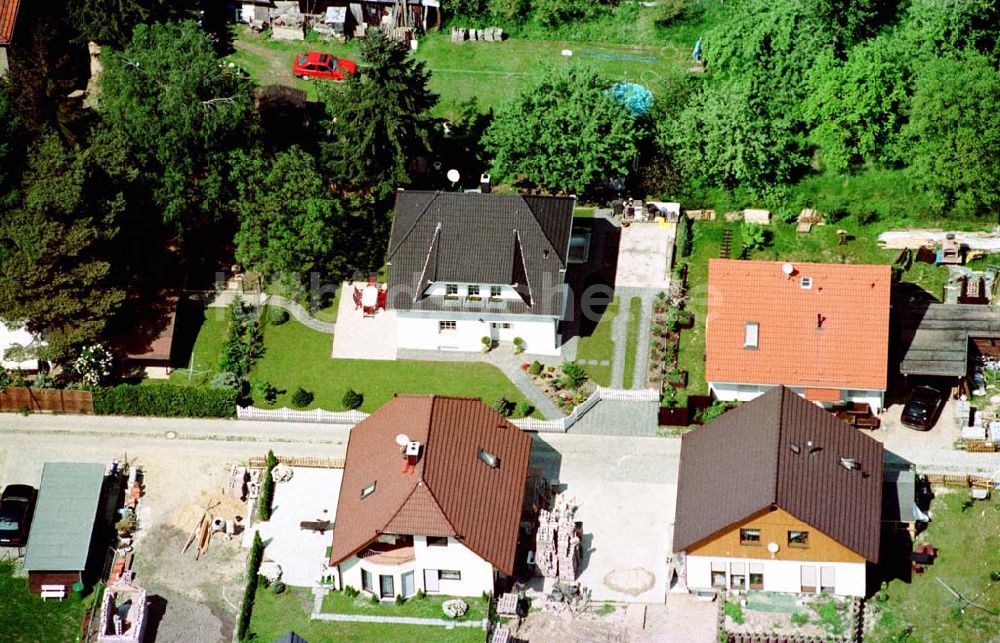 Mahlow / Brandenburg aus der Vogelperspektive: Einfamilienhaus der Fam. Wartig in Mahlow / Brandenburg