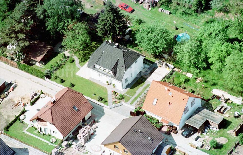 Luftaufnahme Mahlow / Brandenburg - Einfamilienhaus der Fam. Wartig in Mahlow / Brandenburg