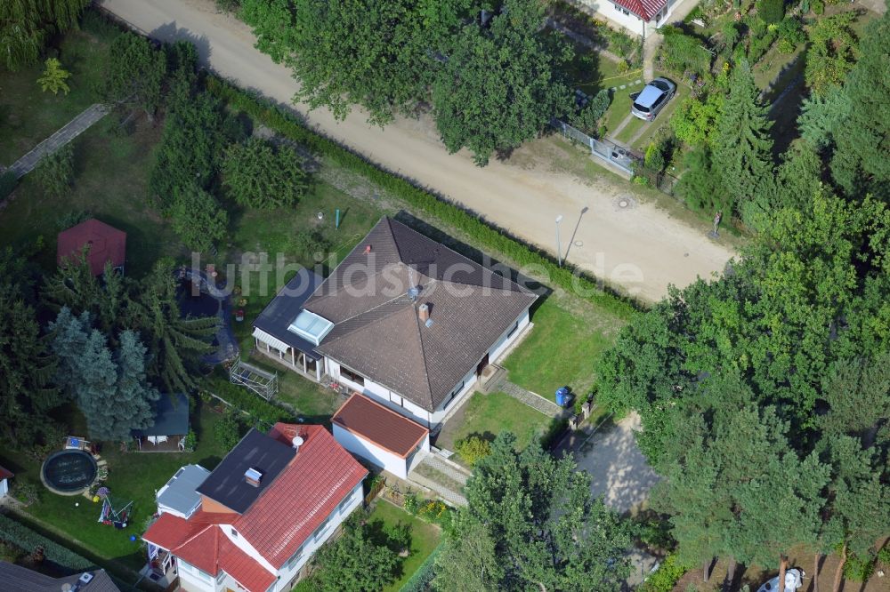 Luftbild Vogelsdorf - Einfamilienhaus- und Kleingarten- Wohngebiet in Fredersdorf-Vogelsdorf im Bundesland Brandenburg