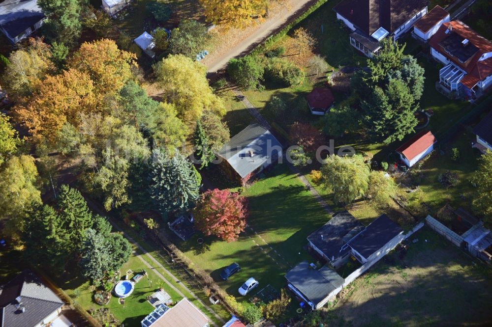 Luftbild Vogelsdorf - Einfamilienhaus- und Kleingarten- Wohngebiet Fredersdorf-Vogelsdorf im Bundesland Brandenburg