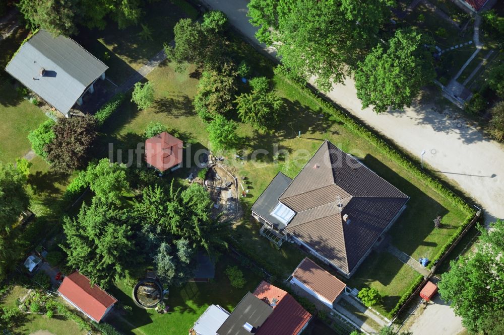 Luftbild Vogelsdorf - Einfamilienhaus- und Kleingarten- Wohngebiet in Fredersdorf-Vogelsdorf im Bundesland Brandenburg