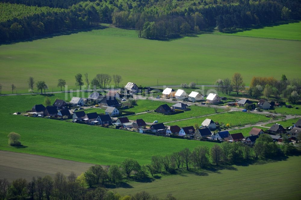 Rüdersdorf OT Alt-Rüdersdorf aus der Vogelperspektive: Einfamilienhaus- Neubau Wohngebiet amHemmoor-Ring in Alt-Rüdersdorf, einem Ortsteil von Rüdersdorf im Bundesland Brandenburg