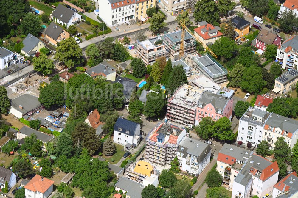 Luftbild Berlin - Einfamilienhaus- Neubau im Wohngebiet der Einfamilienhaus- Siedlung Germanenstraße in Berlin, Deutschland