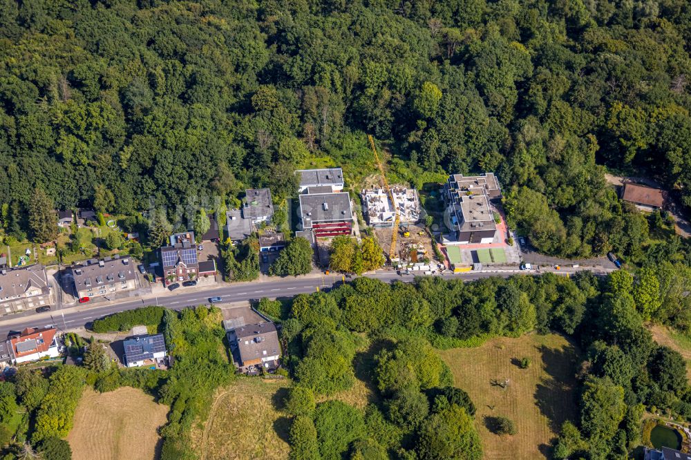 Luftbild Hattingen - Einfamilienhaus- Neubau im Wohngebiet der Einfamilienhaus- Siedlung in Hattingen im Bundesland Nordrhein-Westfalen, Deutschland