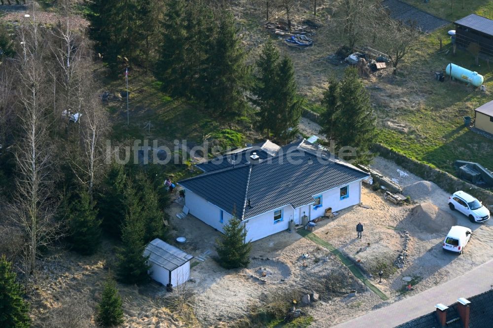 Groß Daberkow von oben - Einfamilienhaus- Neubau im Wohngebiet der Einfamilienhaus- Siedlung Zum Pastorhaus in Groß Daberkow im Bundesland Mecklenburg-Vorpommern, Deutschland