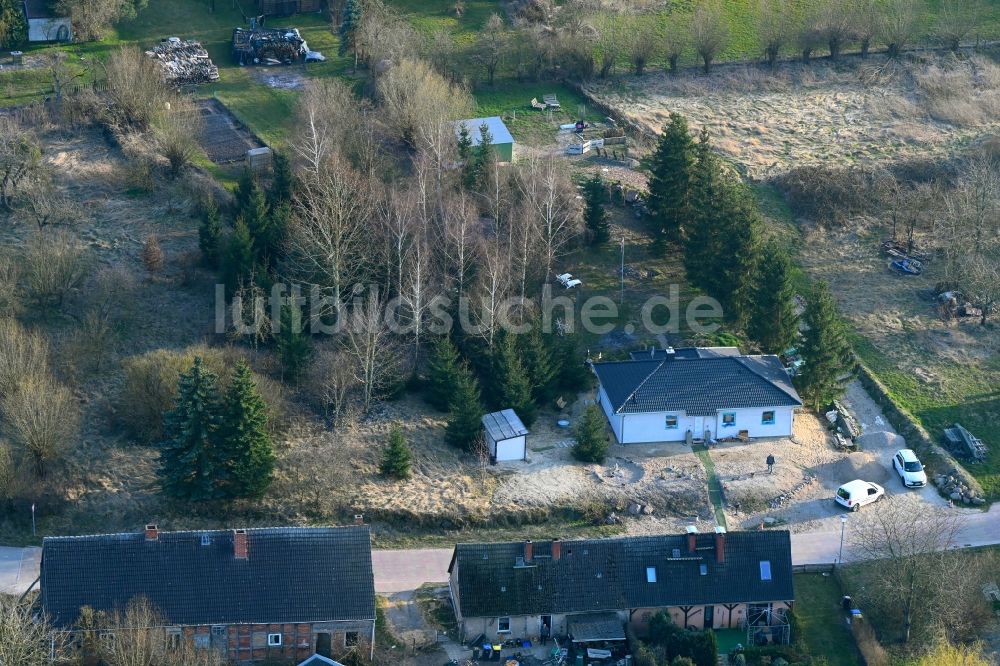 Groß Daberkow von oben - Einfamilienhaus- Neubau im Wohngebiet der Einfamilienhaus- Siedlung Zum Pastorhaus in Groß Daberkow im Bundesland Mecklenburg-Vorpommern, Deutschland