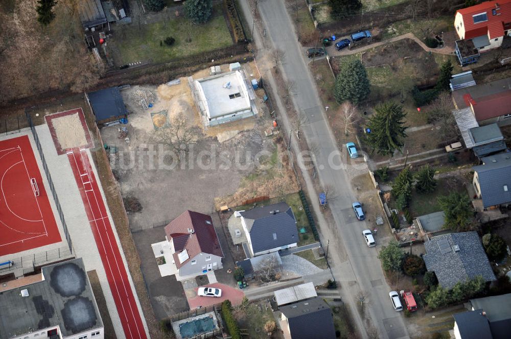 Berlin Kaulsdorf von oben - Einfamilienhaus- Siedlung in Berlin-Kaulsdorf