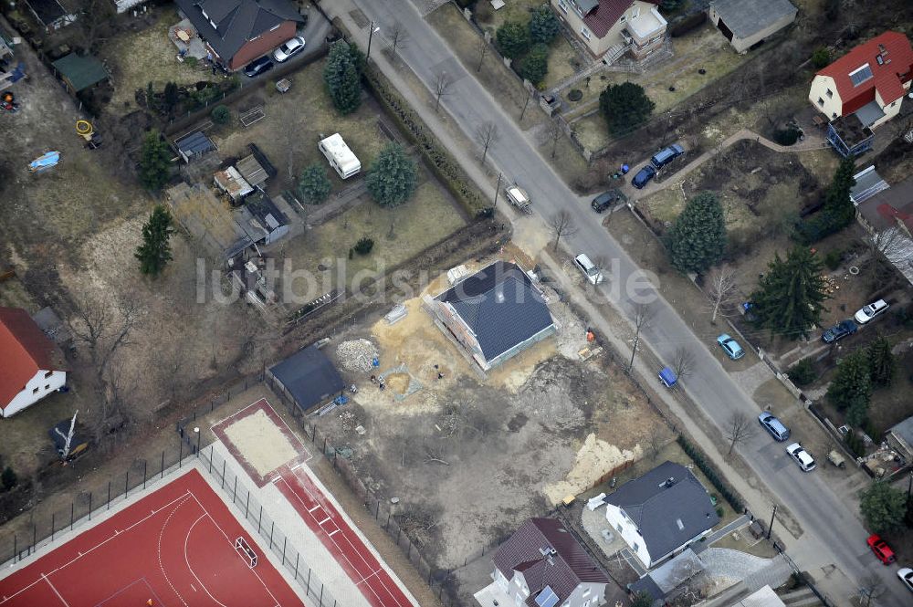 Luftbild Berlin Kaulsdorf - Einfamilienhaus- Siedlung in Berlin-Kaulsdorf