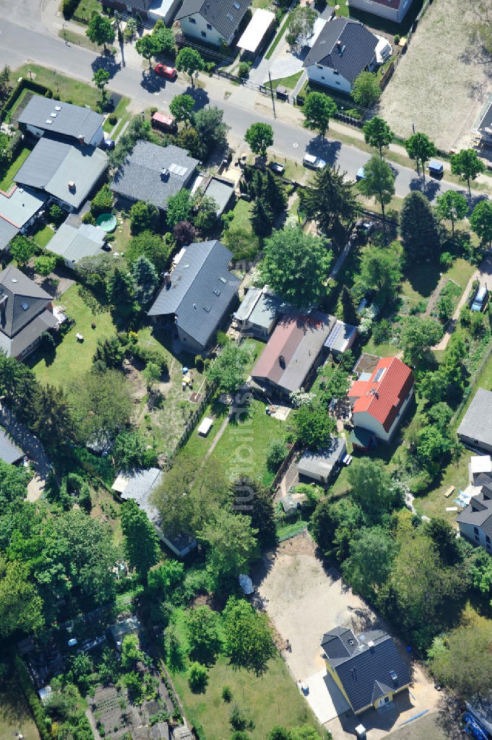 Berlin Kaulsdorf aus der Vogelperspektive: Einfamilienhaus- Siedlung in Berlin-Kaulsdorf