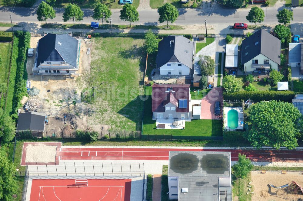 Berlin Kaulsdorf aus der Vogelperspektive: Einfamilienhaus- Siedlung in Berlin-Kaulsdorf