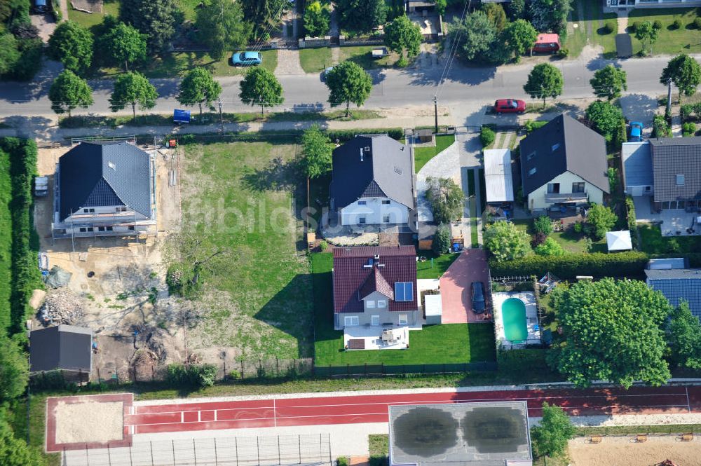 Berlin Kaulsdorf von oben - Einfamilienhaus- Siedlung in Berlin-Kaulsdorf